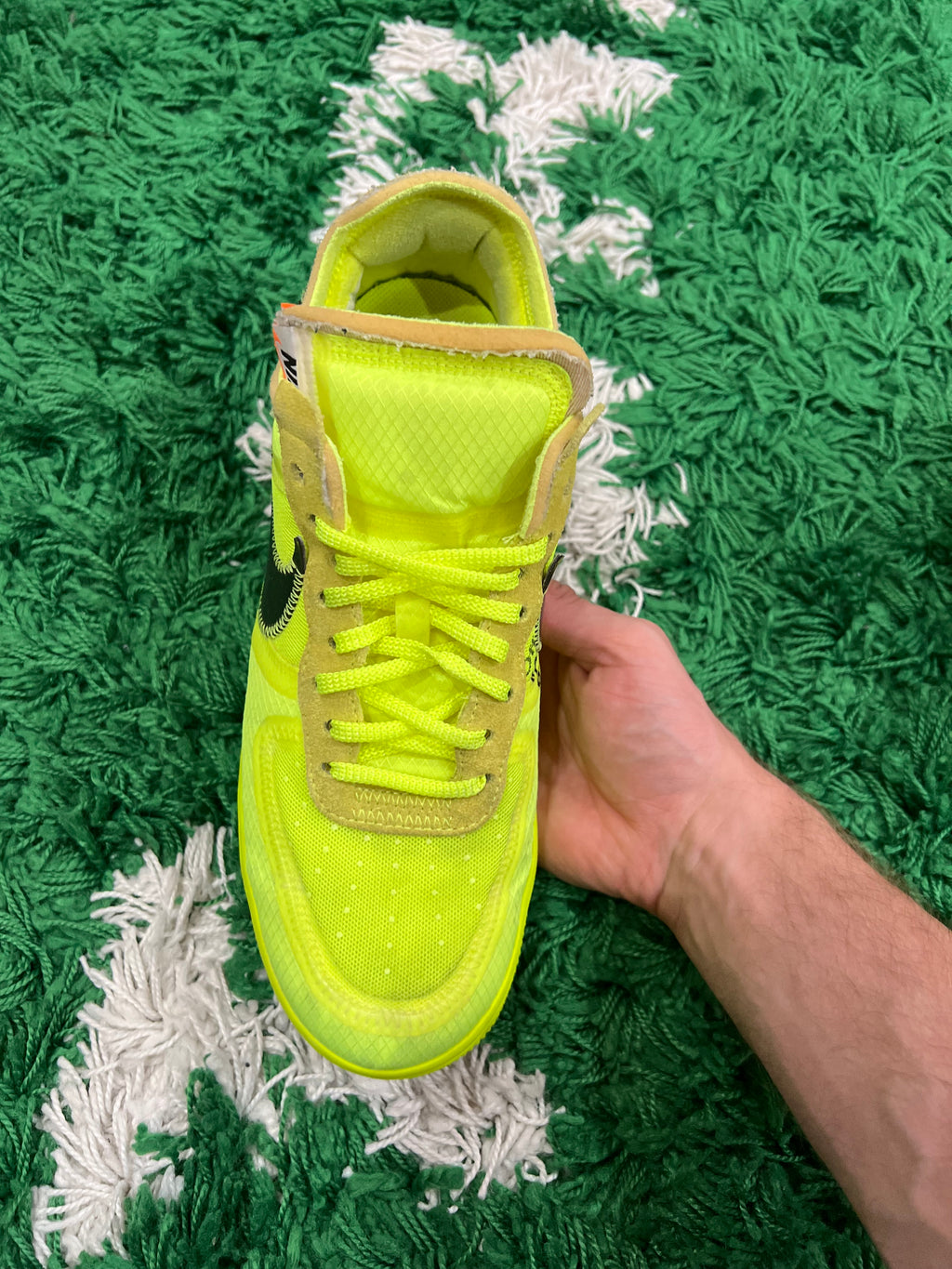 Nike Air Force 1 Low Off-White Volt (Preowned 9M)