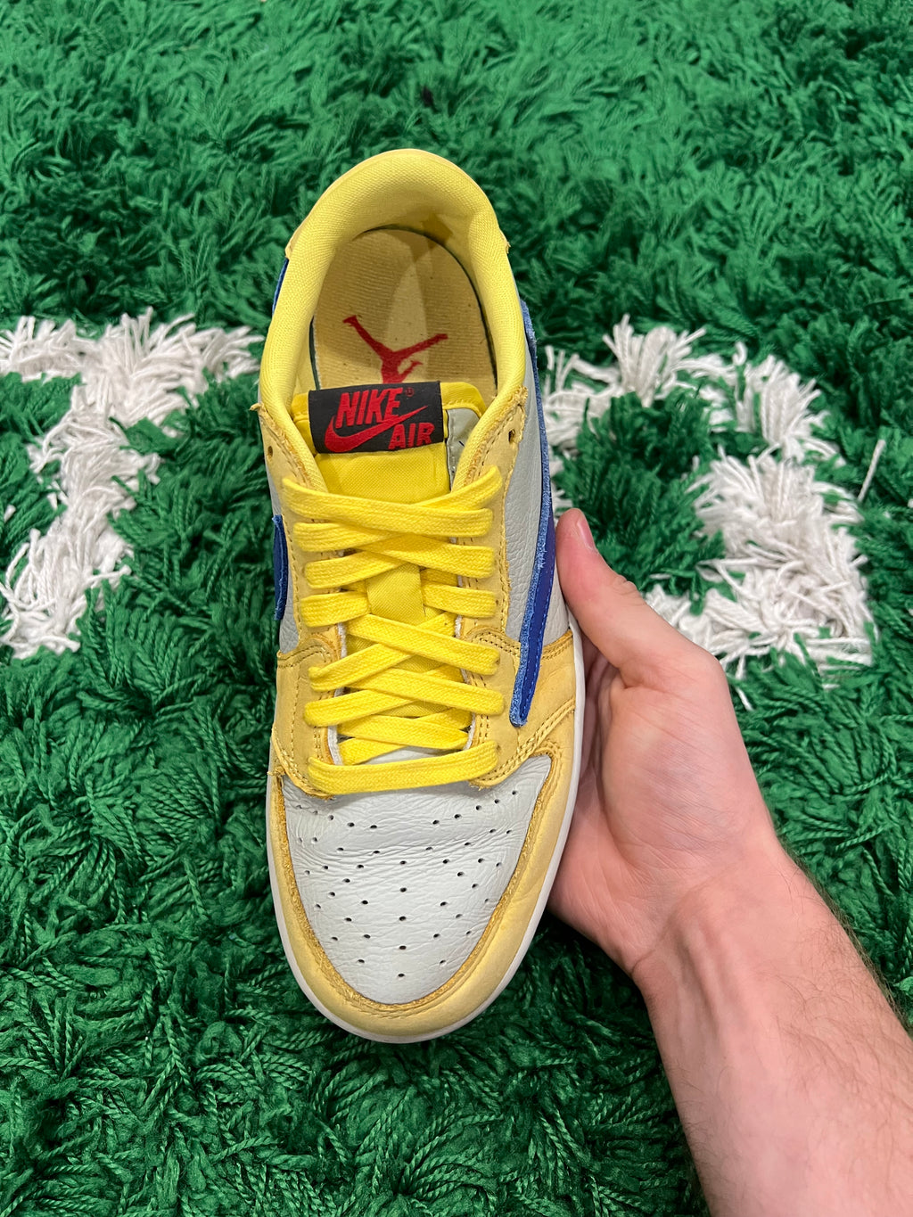 Jordan 1 Low Travis Scott Canary (Women's) (Preowned 6.5M/8W)