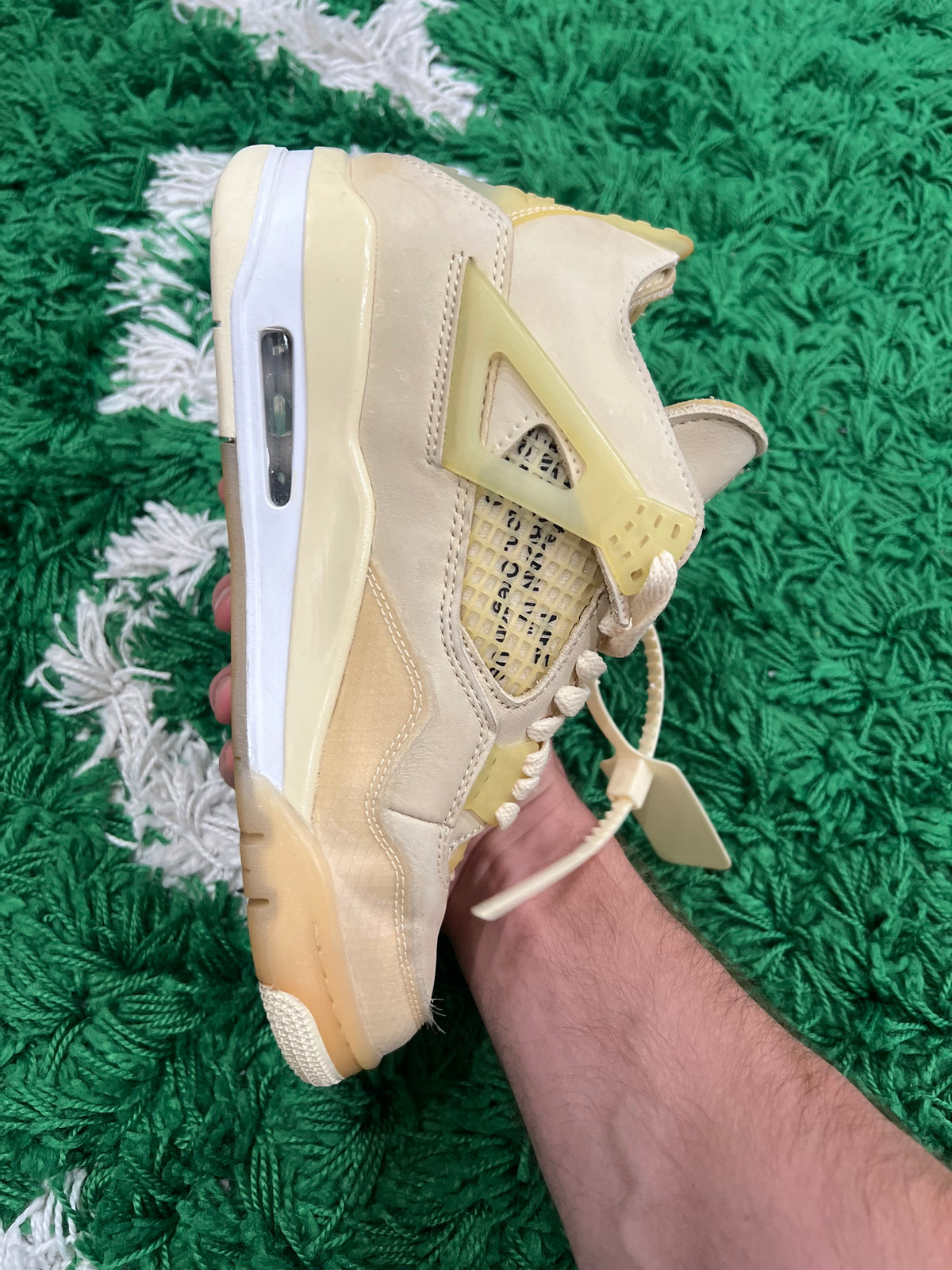 Jordan 4 Off-White Sail (Women's) (Preowned 5.5M/7W)