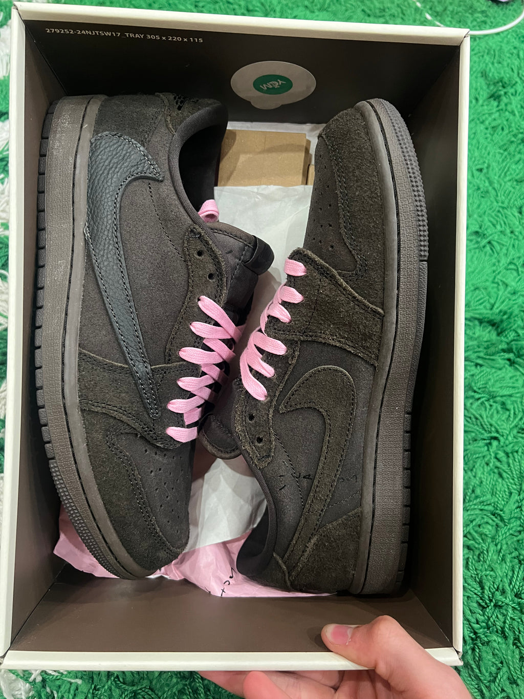 Jordan 1 Low Travis Scott Velvet Brown (Preowned 8.5M)