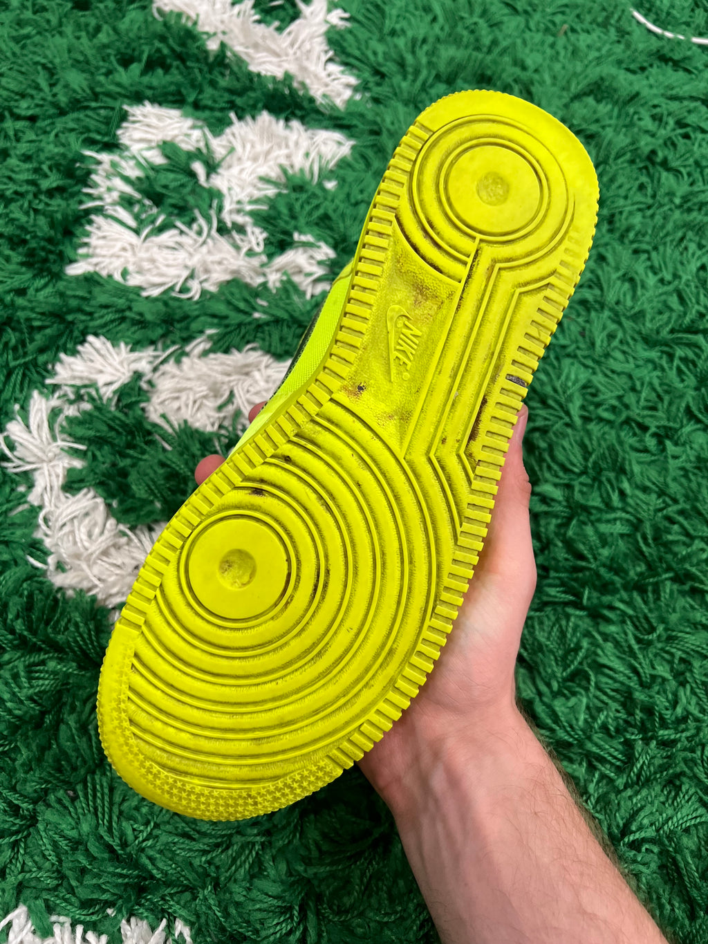 Nike Air Force 1 Low Off-White Volt (Preowned 10M)