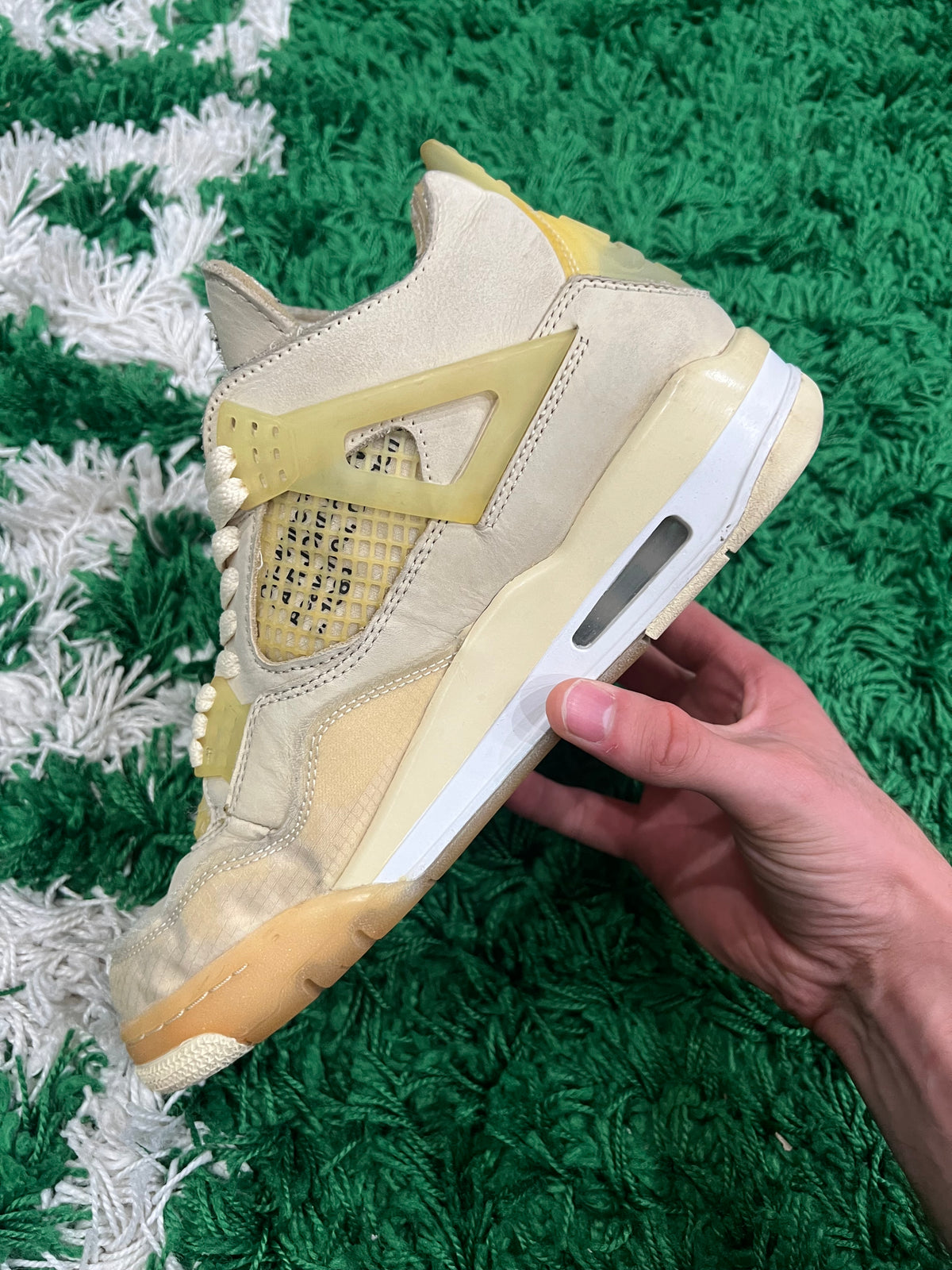 Jordan 4 Off-White Sail (Women's) (Preowned 7.5M/9W)