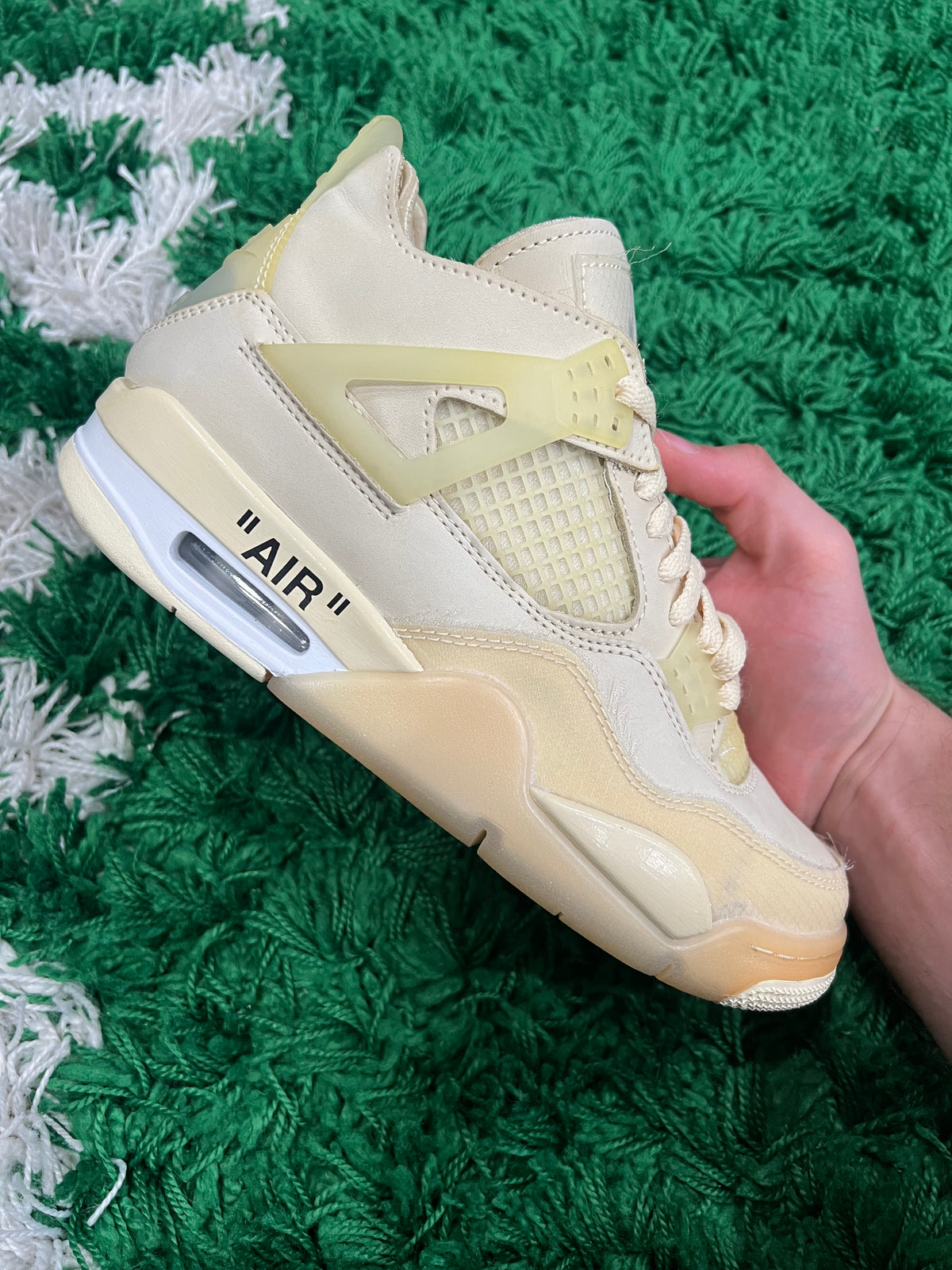 Jordan 4 Off-White Sail (Women's) (Preowned 5M/6.5W)