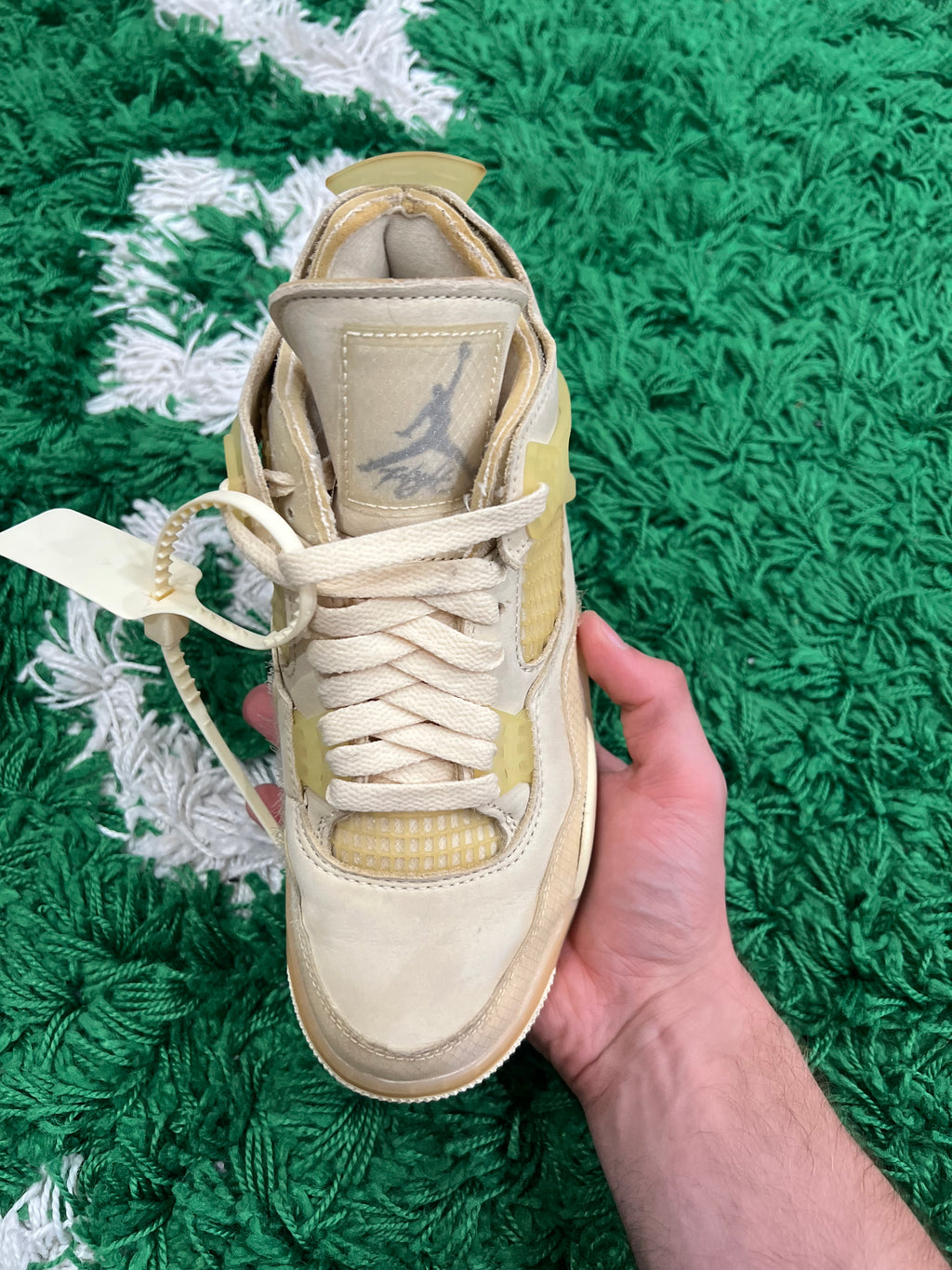 Jordan 4 Off-White Sail (Women's) (Preowned 5.5M/7W)