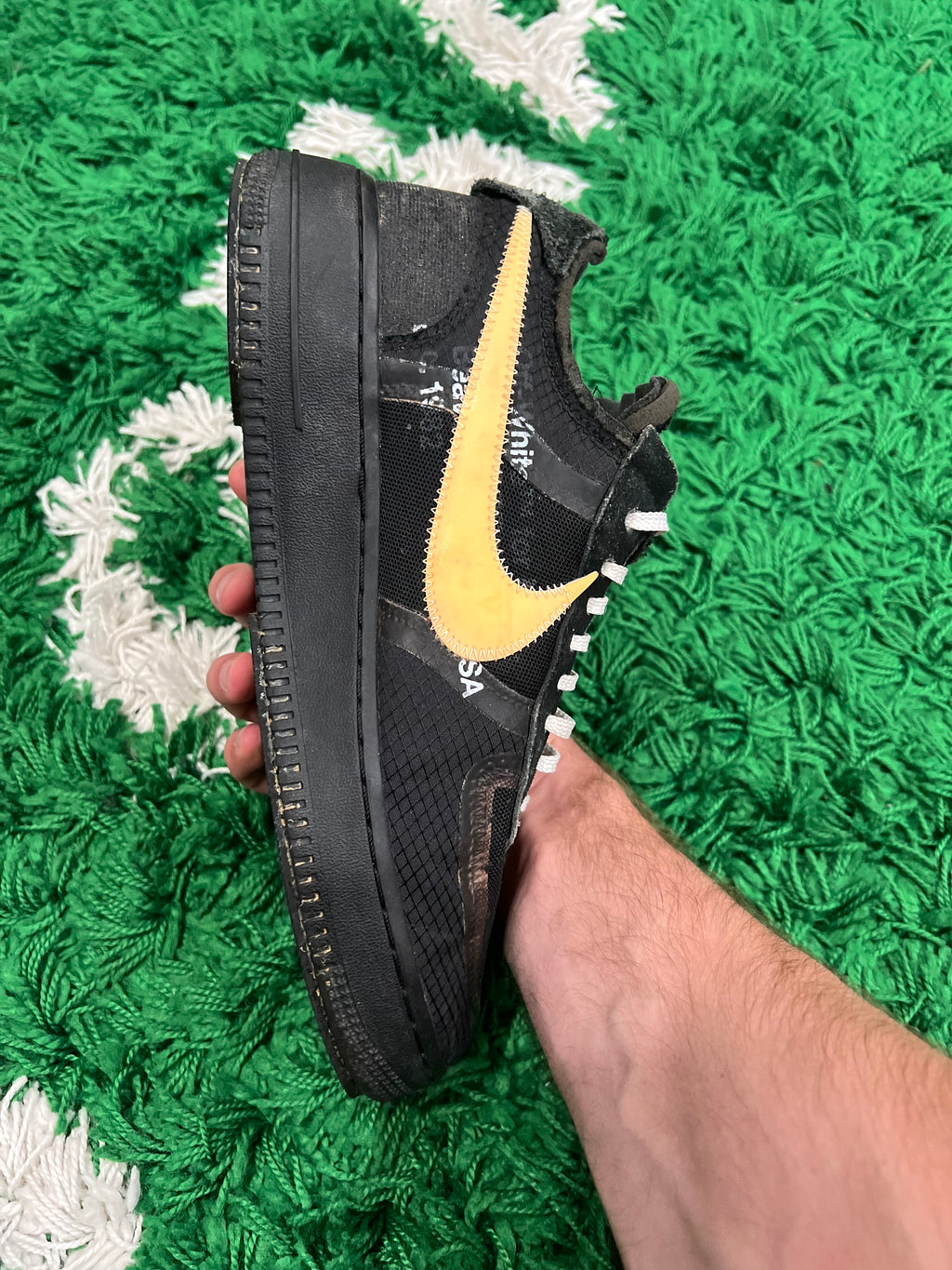 Nike Air Force 1 Low Off-White Black White (Preowned 8.5M)