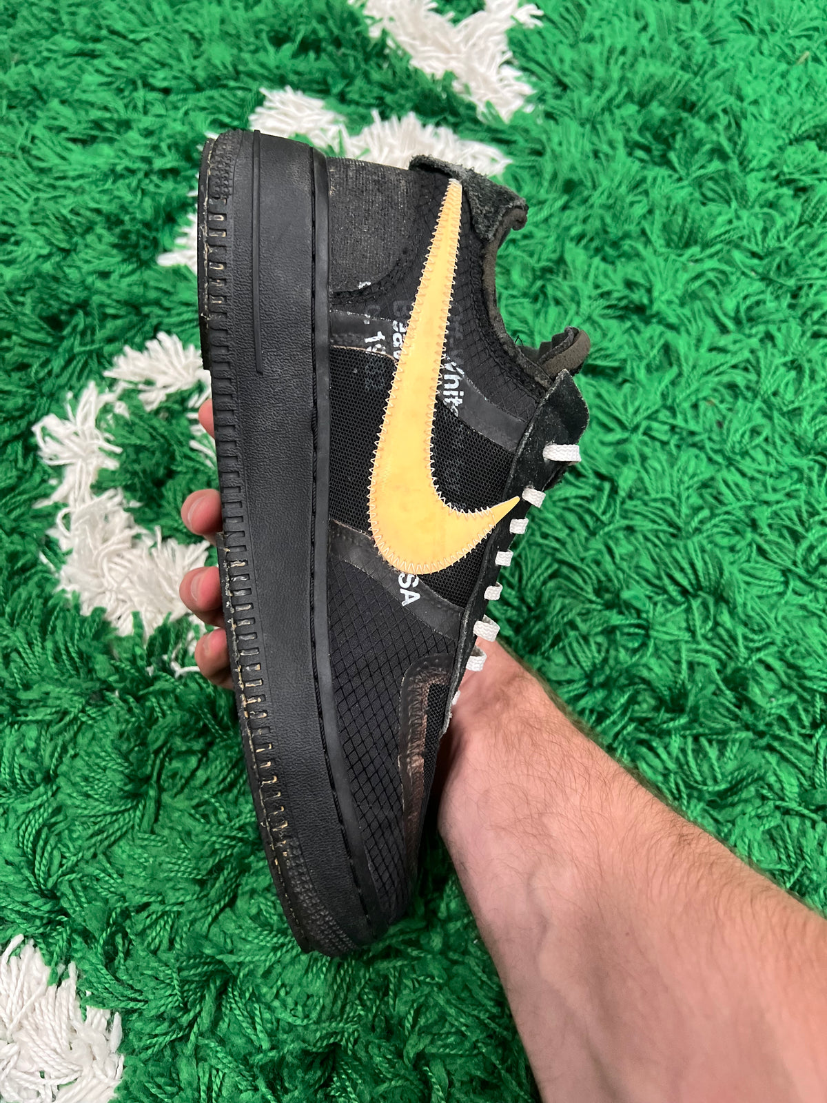 Nike Air Force 1 Low Off-White Black White (Preowned 8.5M)