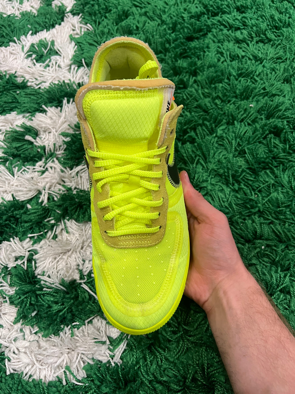 Nike Air Force 1 Low Off-White Volt (Pre-Owned 9M)