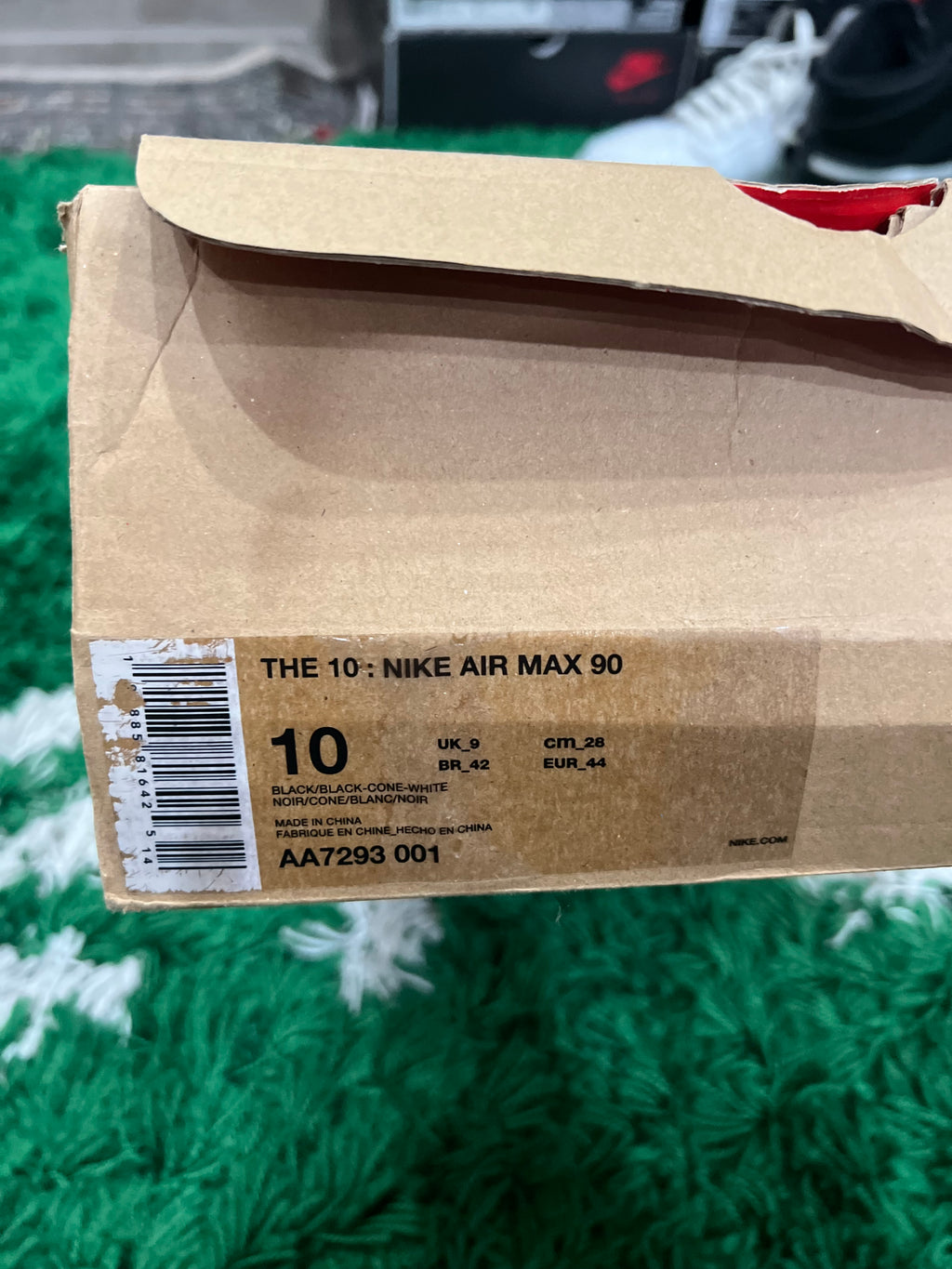 Nike Air Max 90 Off-White Black (Preowned 10M)
