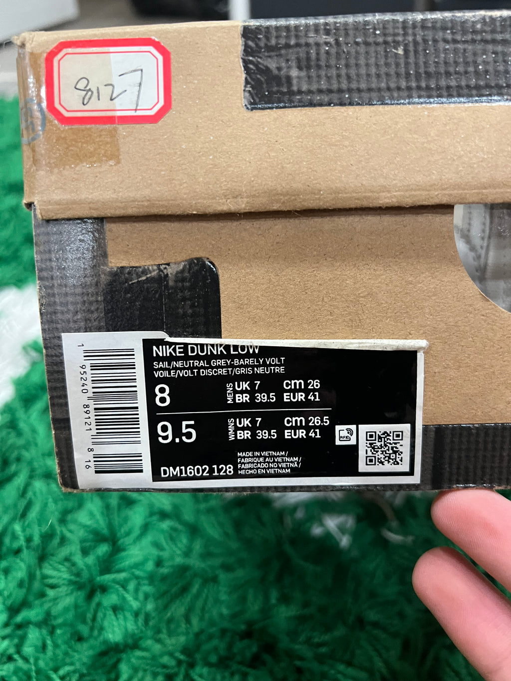 Nike Dunk Low Off-White Lot 43 (Preowned 8M)