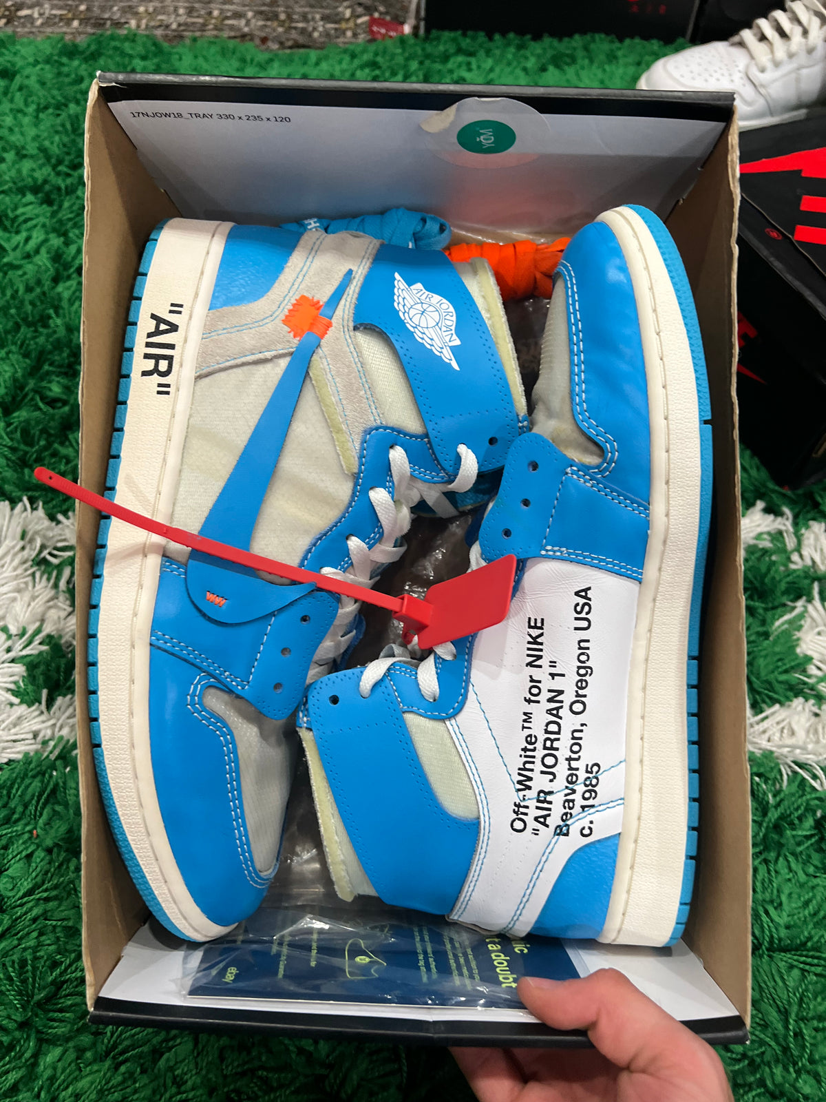Jordan 1 High Off-White University Blue (Preowned 12M)