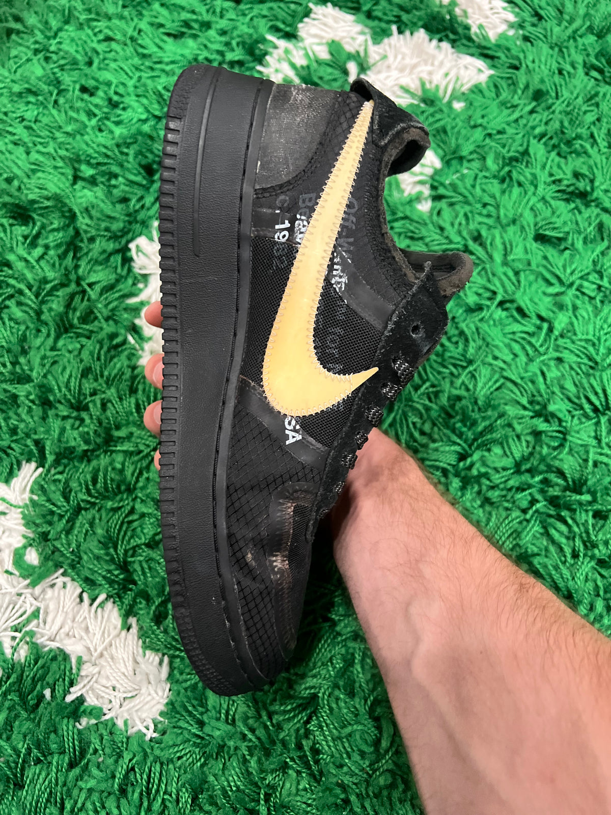 Nike Air Force 1 Low Off-White Black White (Preowned 9.5M)