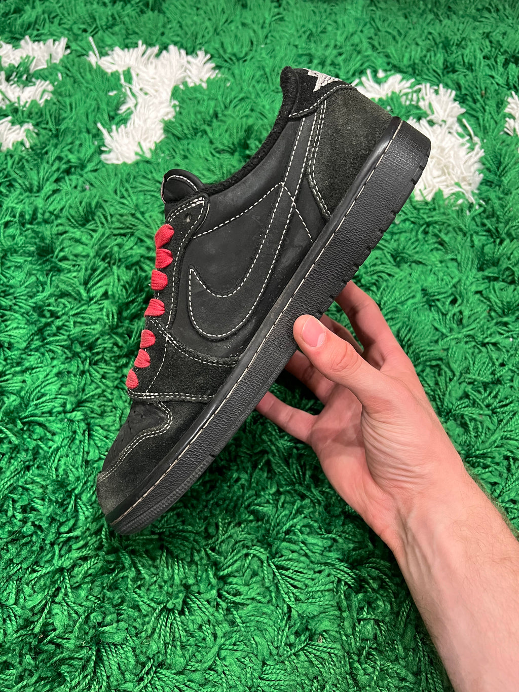 Jordan 1 Low Travis Scott Black Phantom (Pre-Owned Size 9.5M)