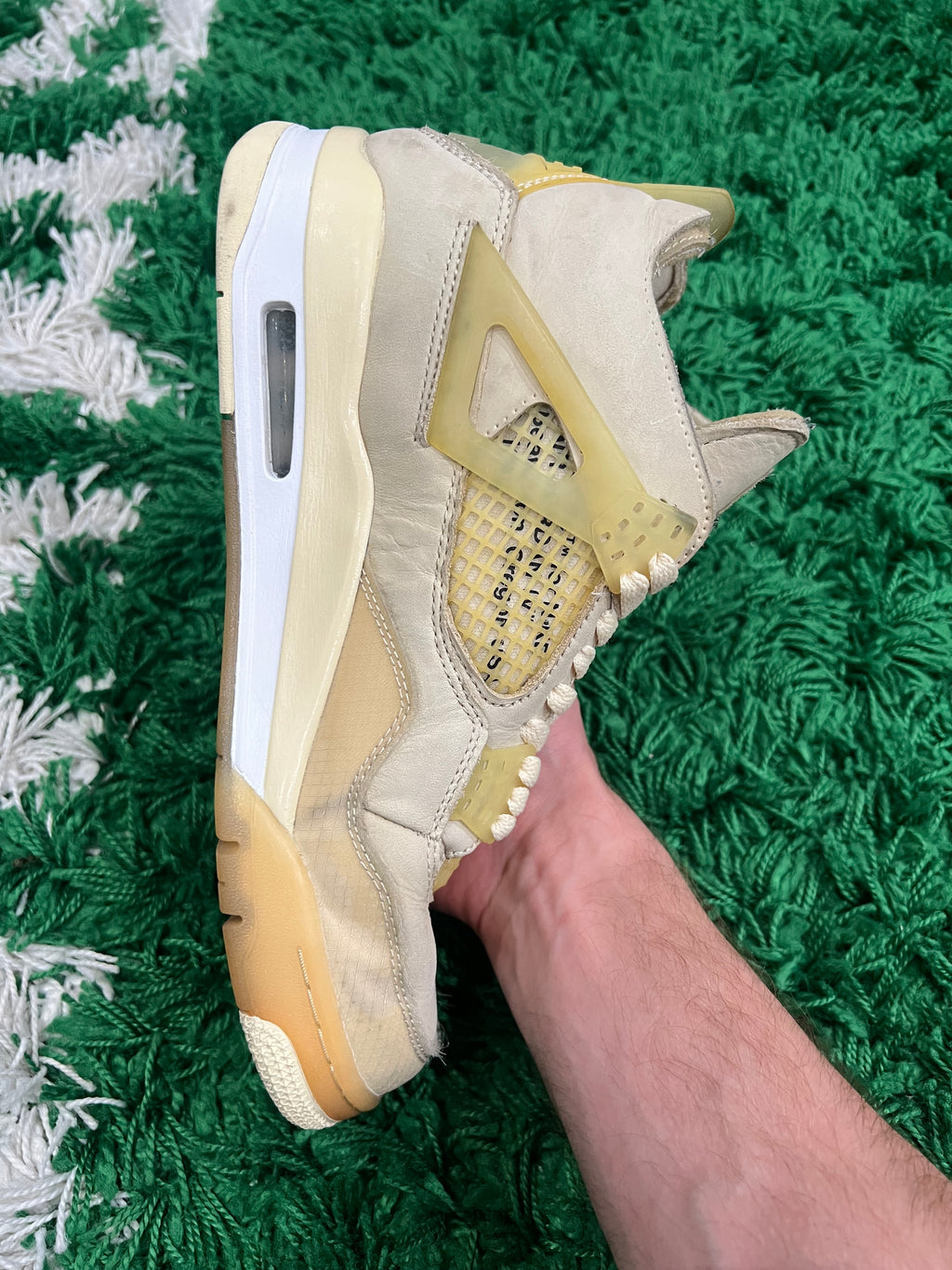Jordan 4 Off-White Sail (Women's) (Preowned 7.5M/9W)