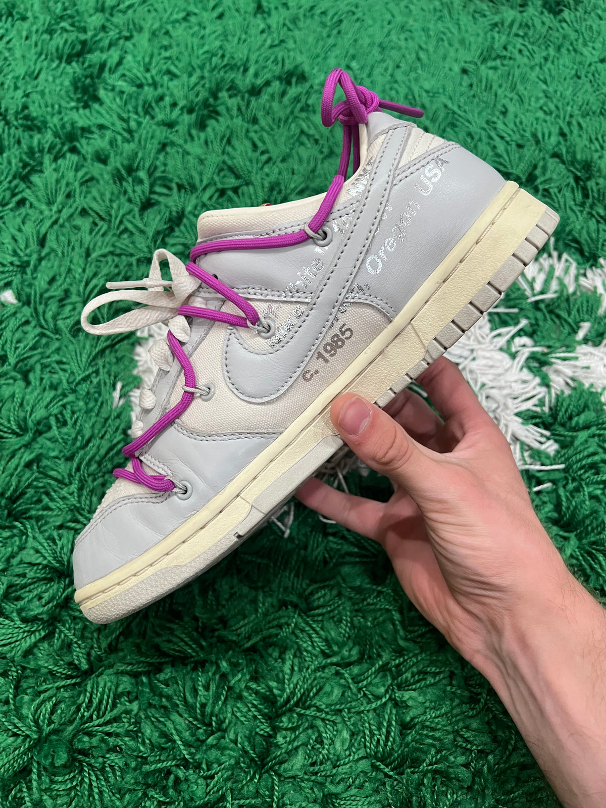Nike Dunk Low Off-White Lot 45 (Preowned 8M)
