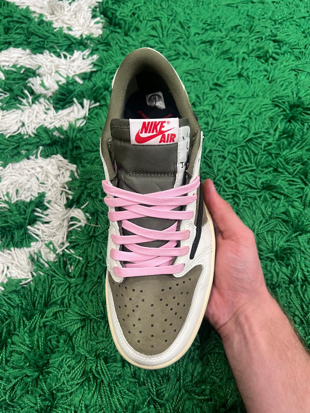 Jordan 1 Low Travis Scott Medium Olive (Preowned 8.5M)