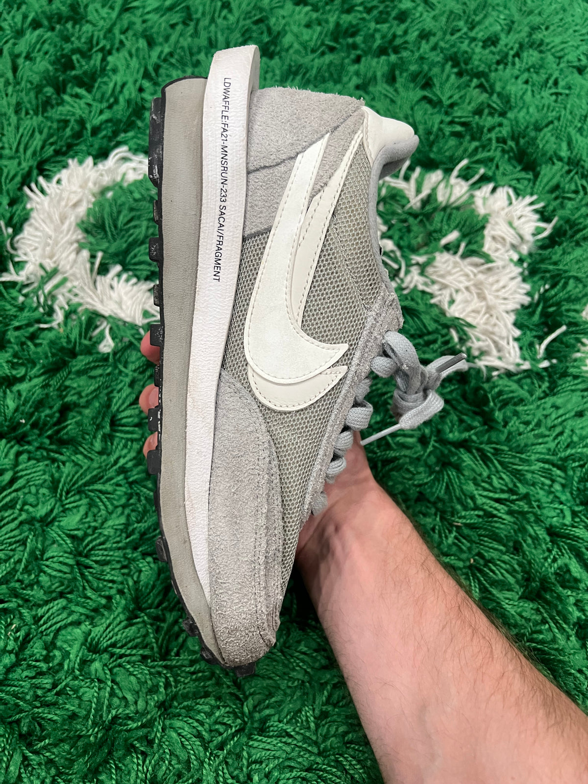 Nike LD Waffle SF sacai Fragment Grey (Preowned 7M)