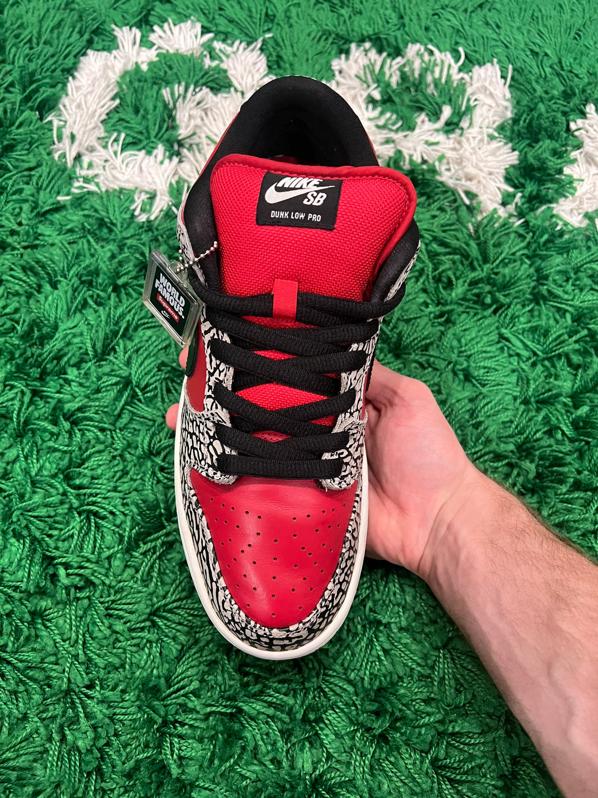 Nike SB Dunk Low Supreme Red Cement (2012) (Preowned 10M)