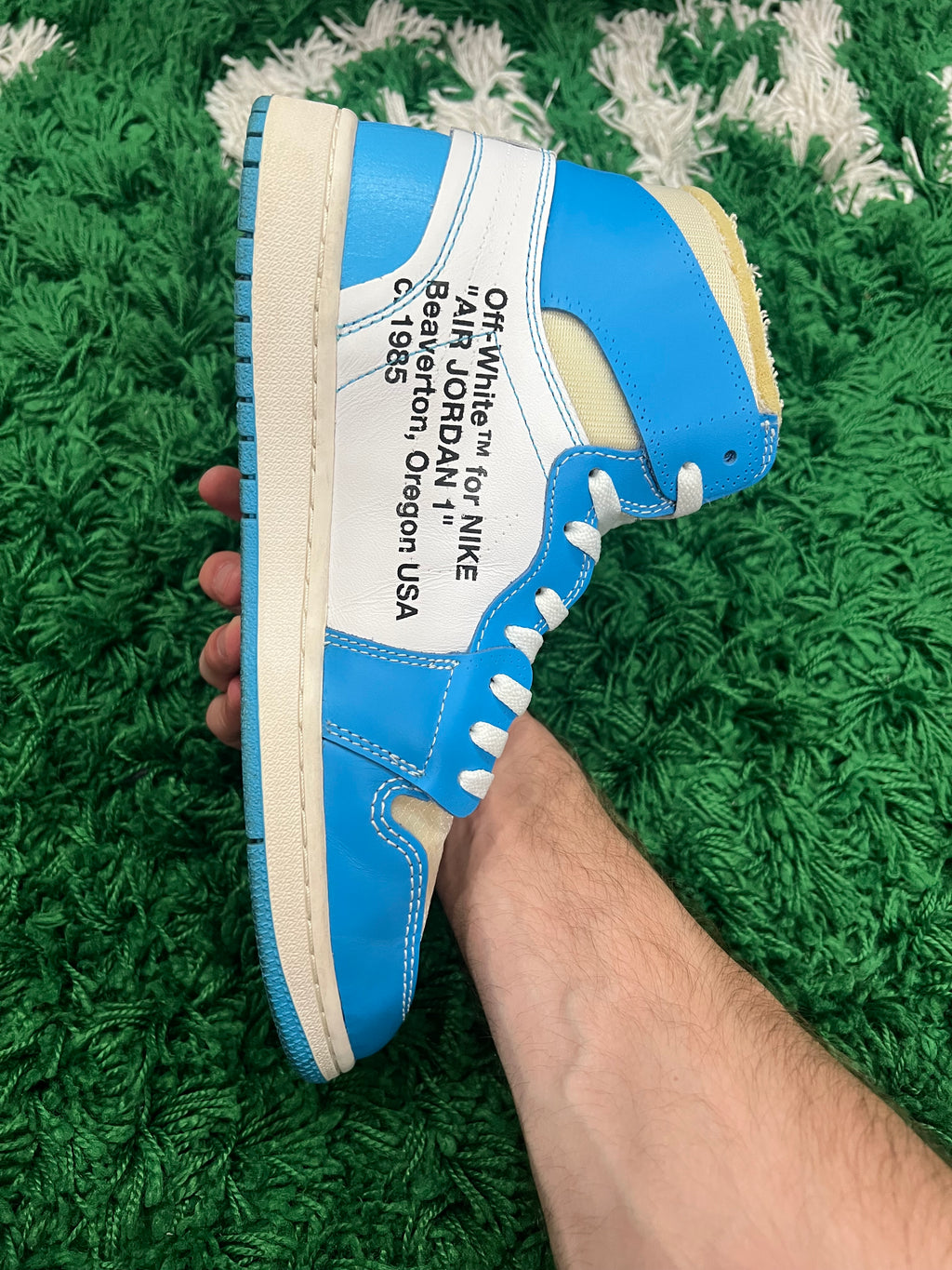 Jordan 1 High Off-White University Blue (Preowned 10.5M)