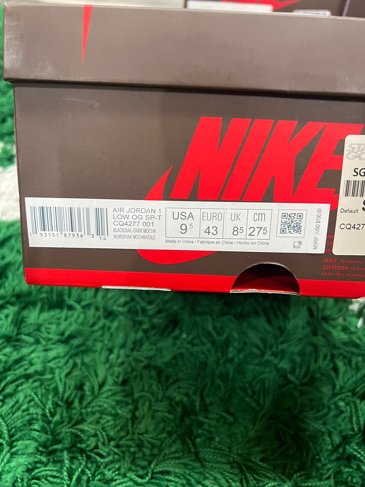 Jordan 1 Low Travis Scott Mocha (Pre-Owned Size 9.5M)