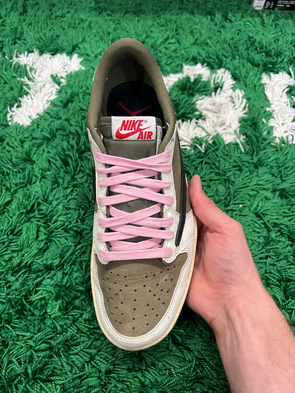 Jordan 1 Low Travis Scott Medium Olive (Pre-Owned 8.5M)