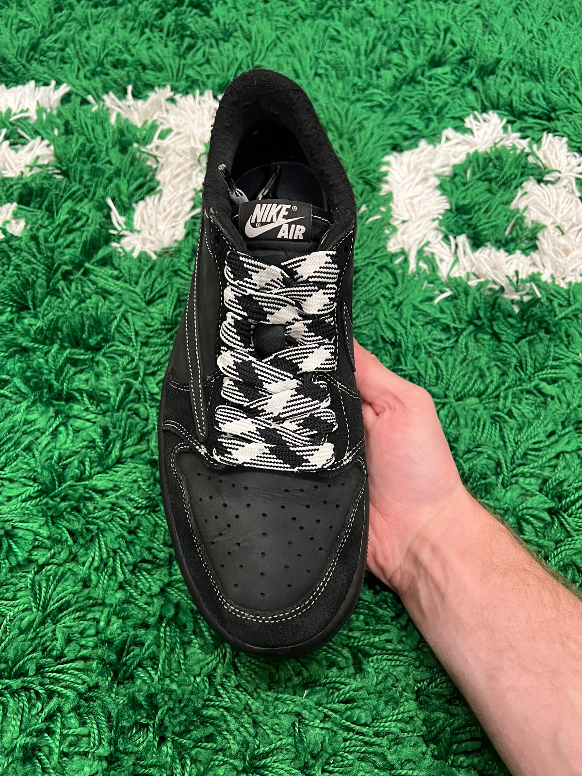 Jordan 1 Low Travis Scott Black Phantom (Pre-Owned Size 9M)
