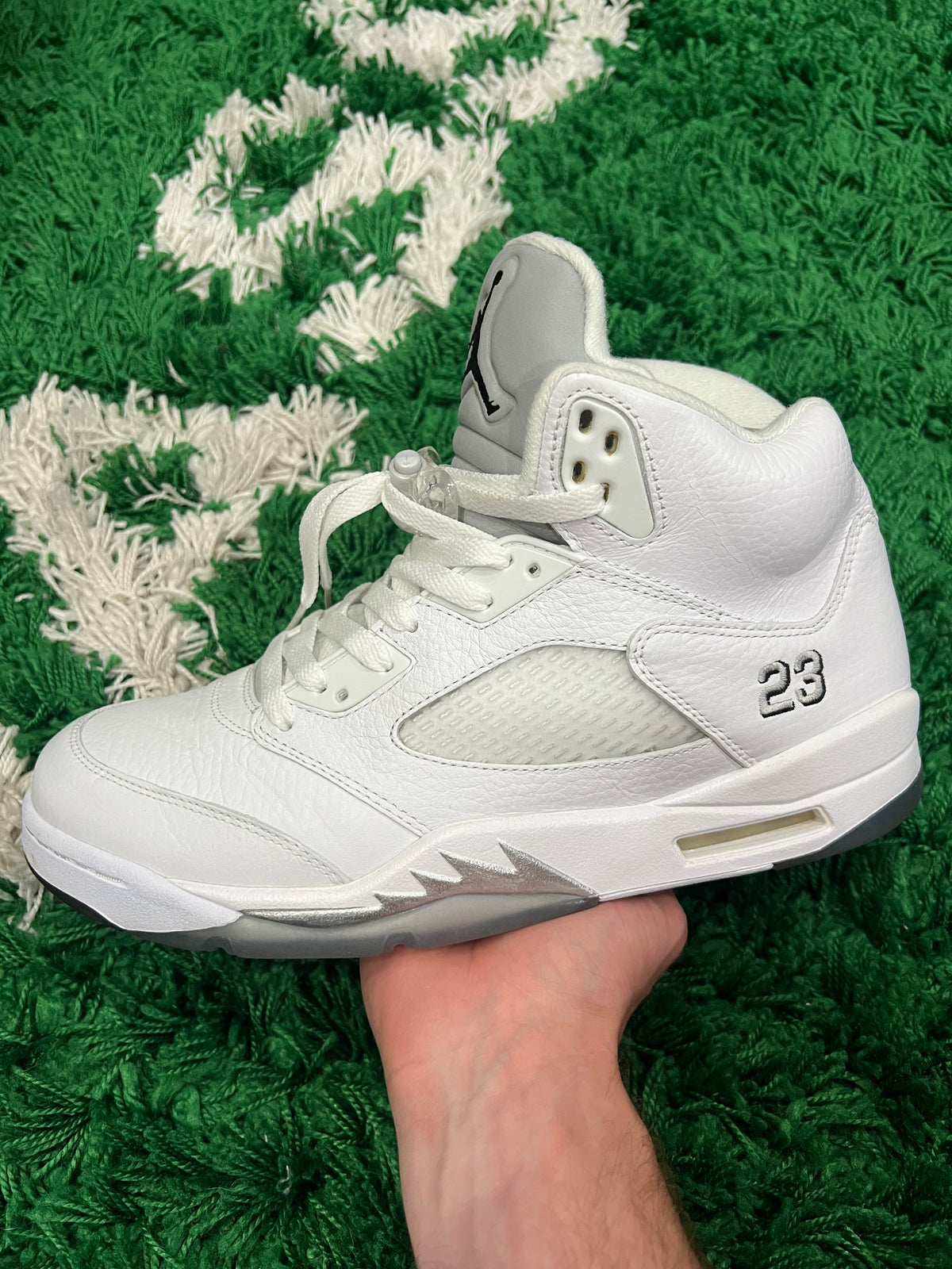 Jordan 5 White Metallic (2015) (Pre-Owned Size 10.5M)