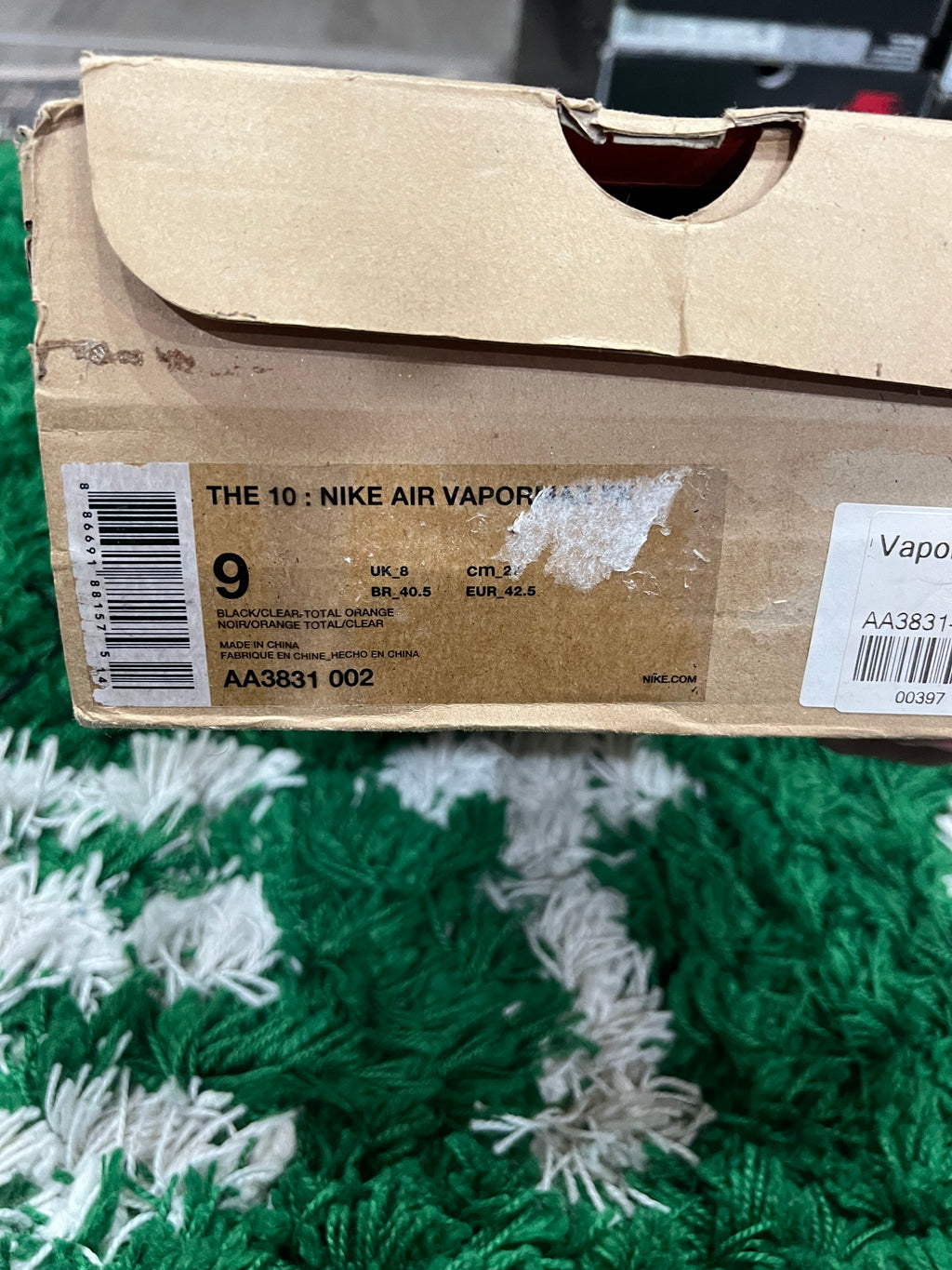 Nike Air VaporMax Off-White Black (2018) (Preowned 9M)