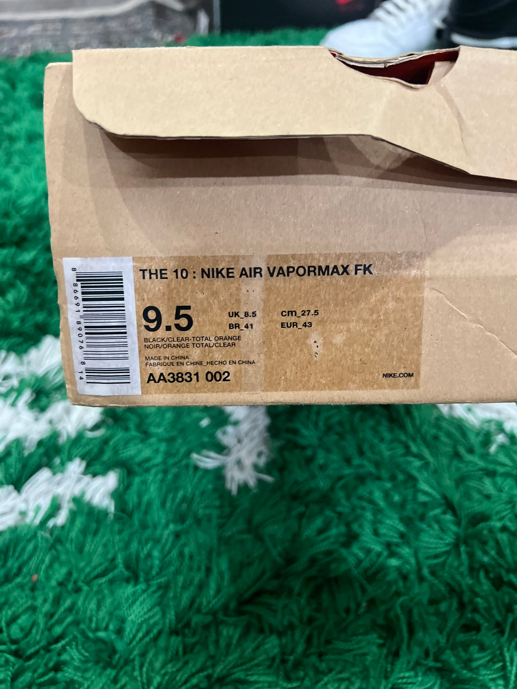 Nike Air VaporMax Off-White Black (2018) (Preowned 9.5M)