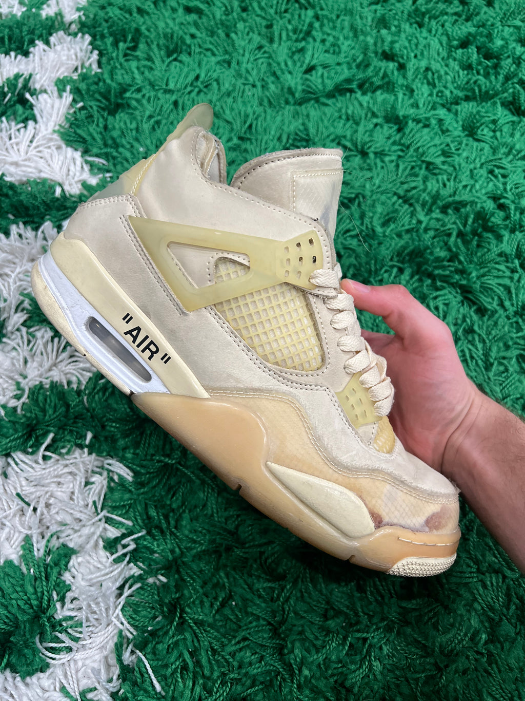 Jordan 4 Off-White Sail (Women's) (Preowned 9.5M/11W)