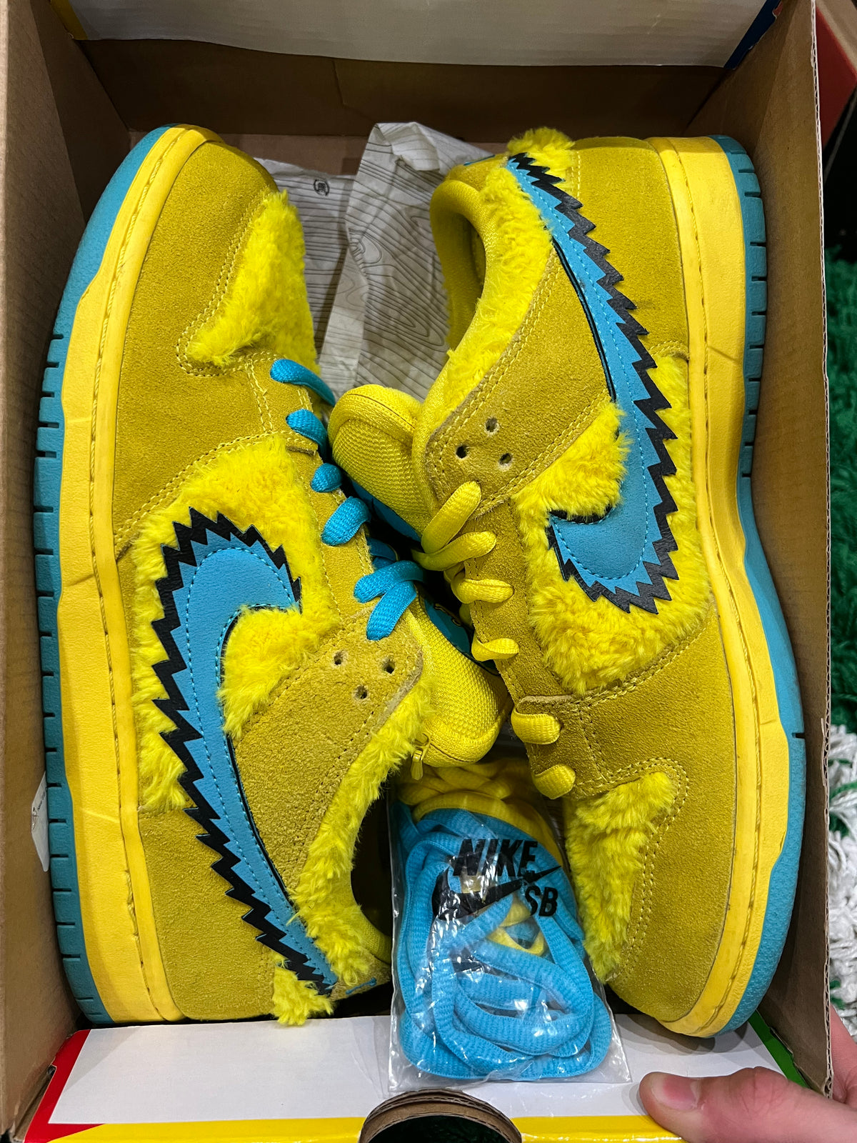 Nike SB Dunk Low Grateful Dead Bears Opti Yellow (Preowned 10.5M)