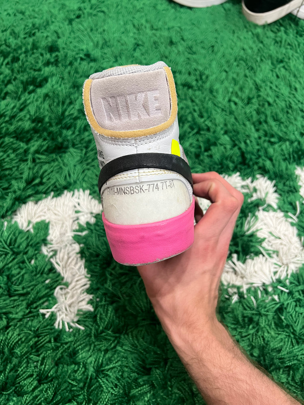 Nike Blazer Mid Off-White Wolf Grey Serena Queen (Preowned 8.5M)