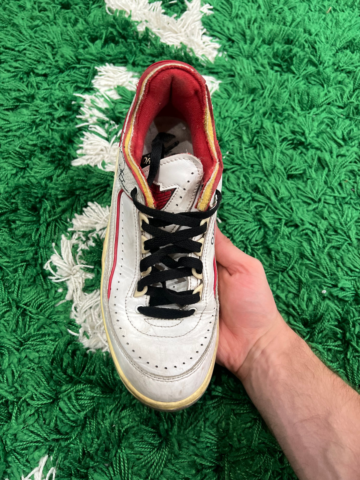 Jordan 2 Low Off-White White Red (Preowned 7.5M)