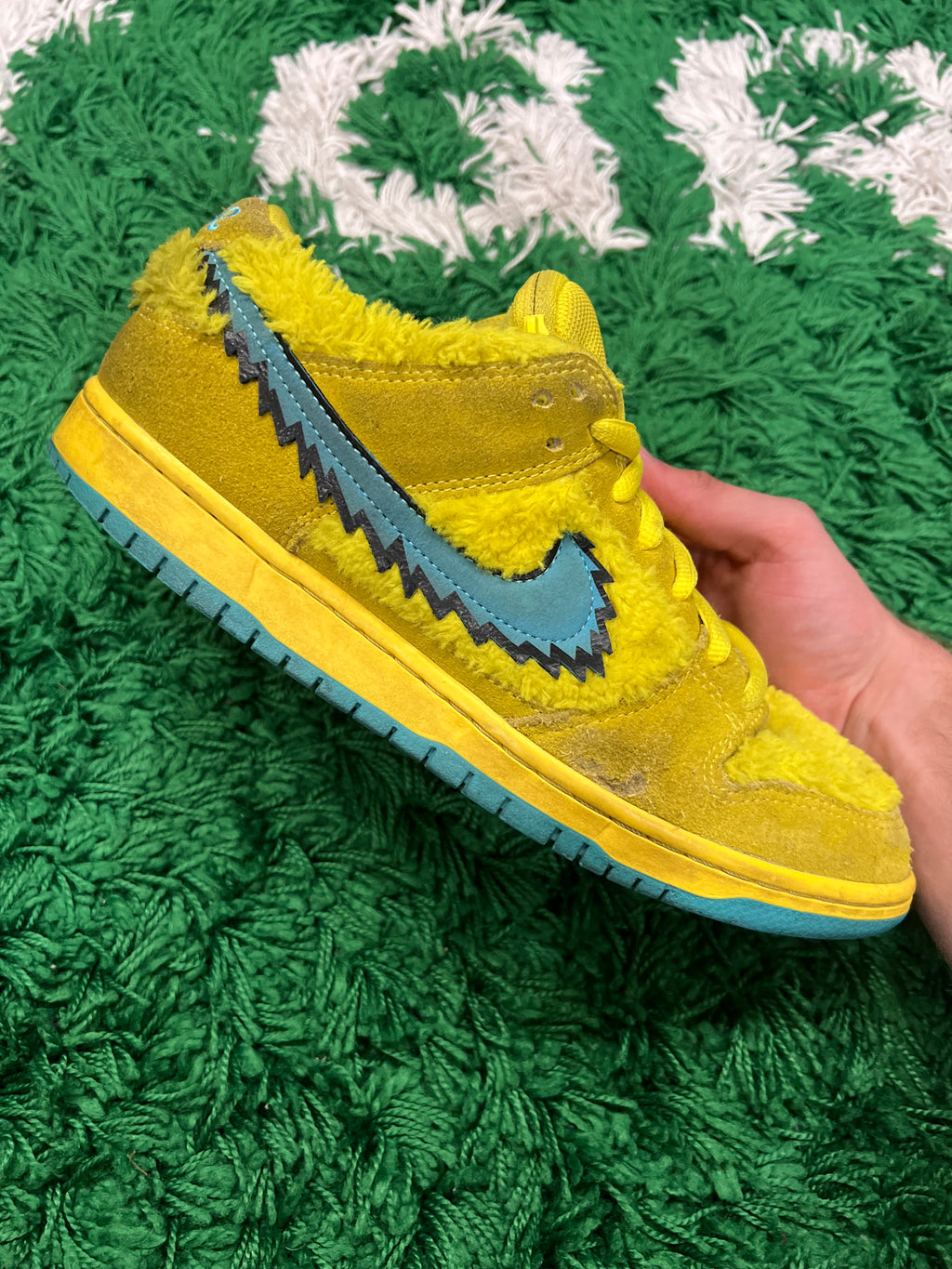 Nike SB Dunk Low Grateful Dead Bears Opti Yellow (Preowned 10M)