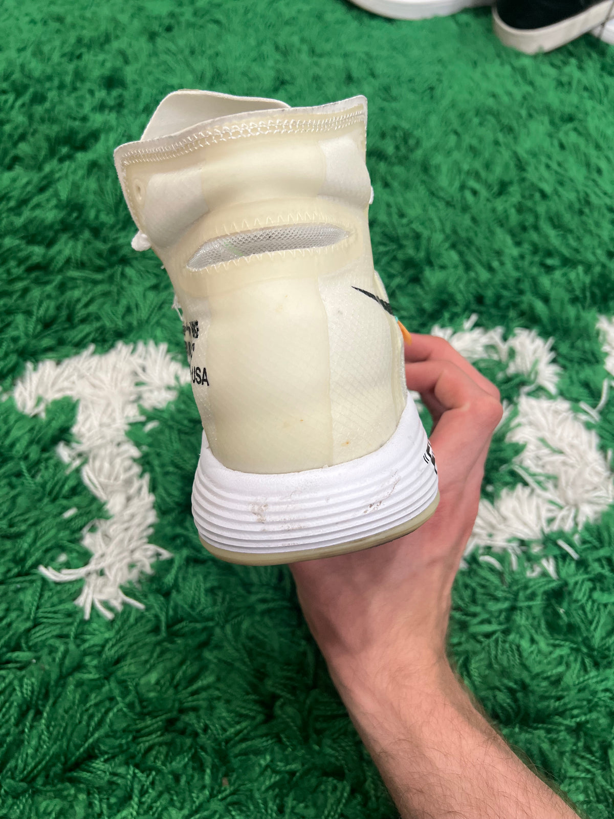 Nike React Hyperdunk 2017 Flyknit Off-White (Preowned 8M)