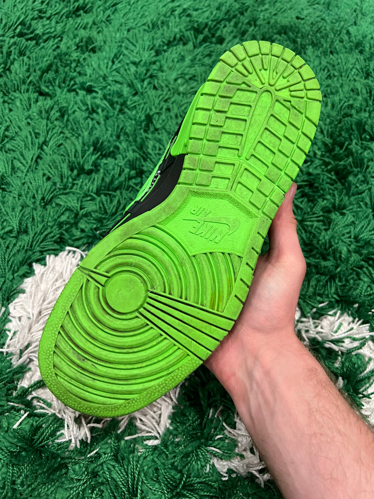 Nike Air Rubber Dunk Off-White Green Strike (Pre-Owned 9.5M)