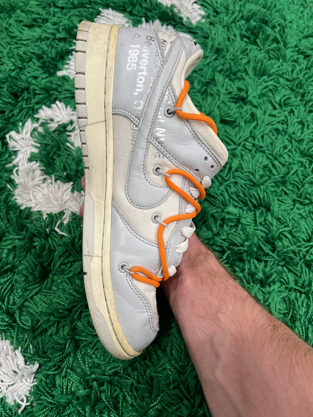 Nike Dunk Low Off-White Lot 44 (Preowned 9M)
