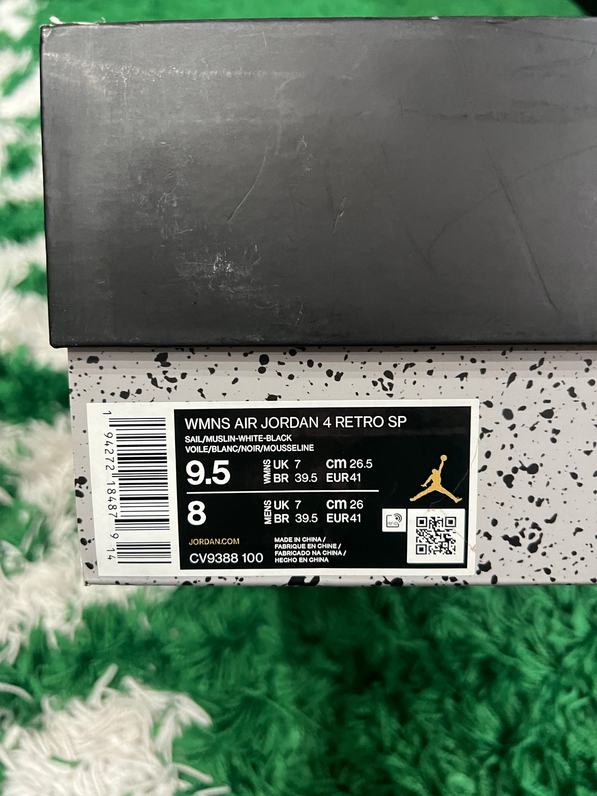 Jordan 4 Off-White Sail (Women's) (Preowned 8M/9.5W)