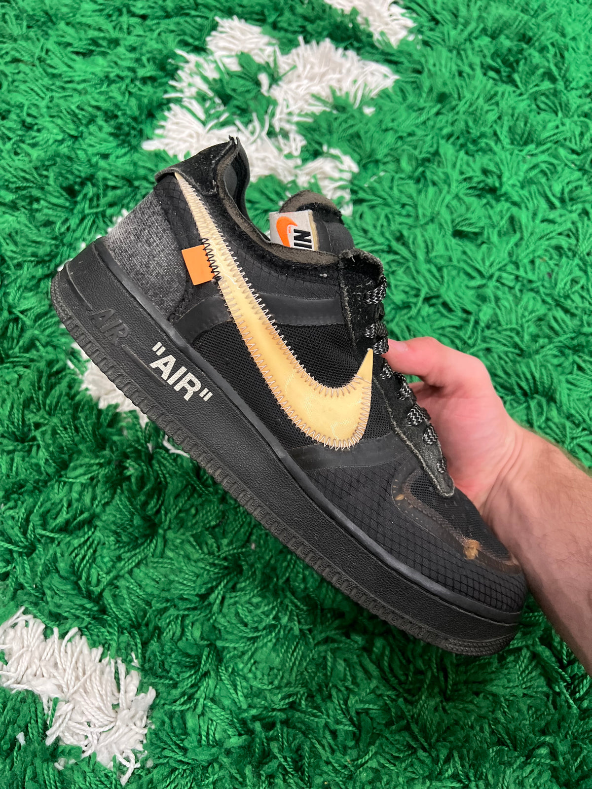 Nike Air Force 1 Low Off-White Black White (Preowned 9M)
