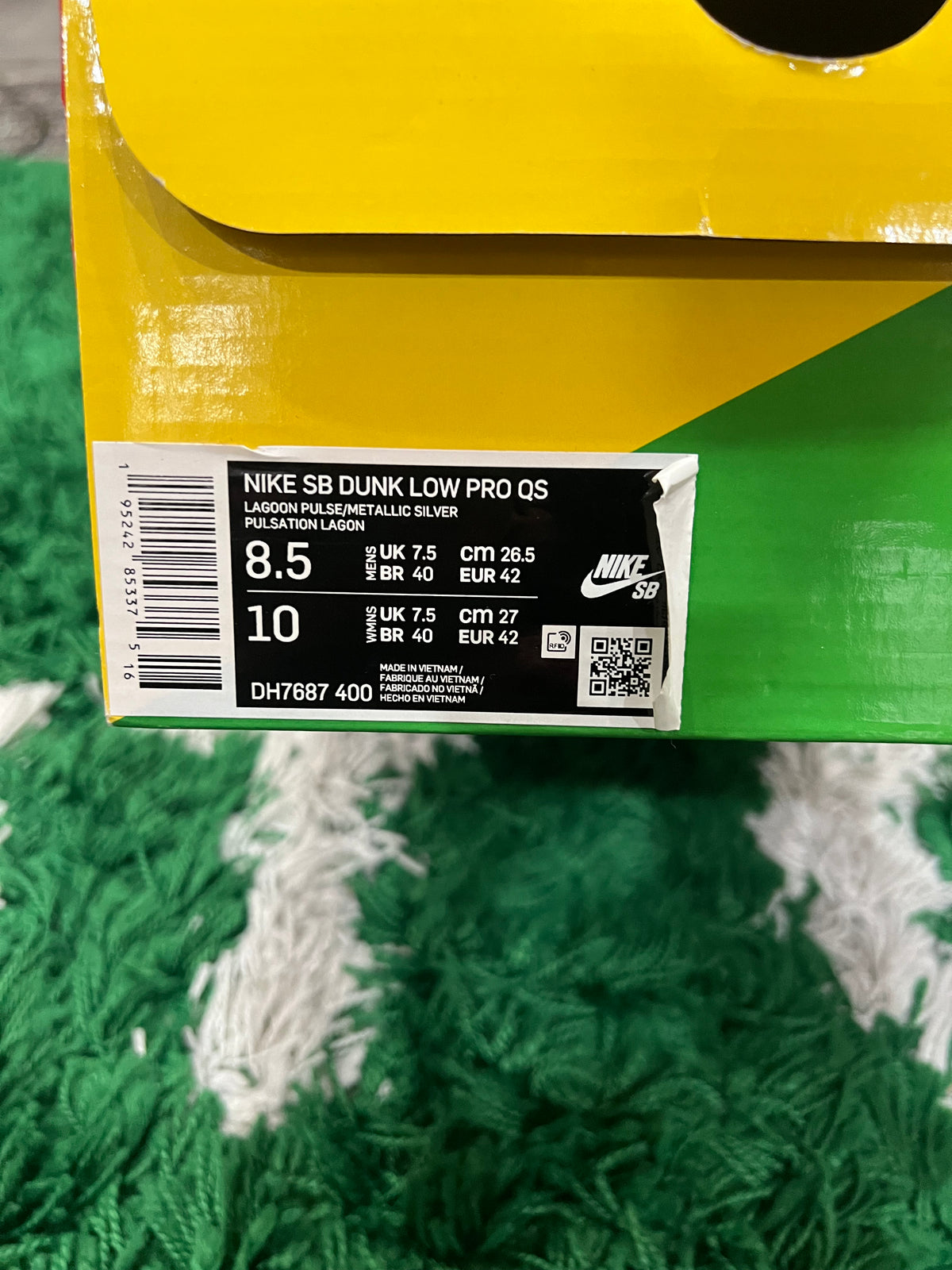Nike SB Dunk Low FTC Lagoon Pulse (Preowned 8.5M)