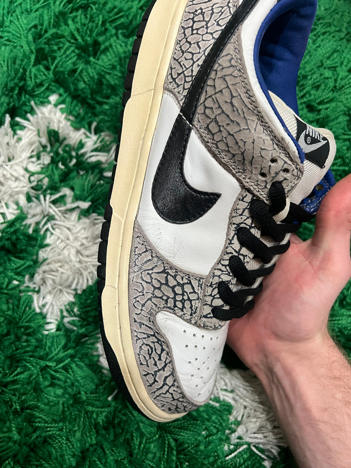 Nike SB Dunk Low Supreme White Cement (2002) (Preowned 9.5M)