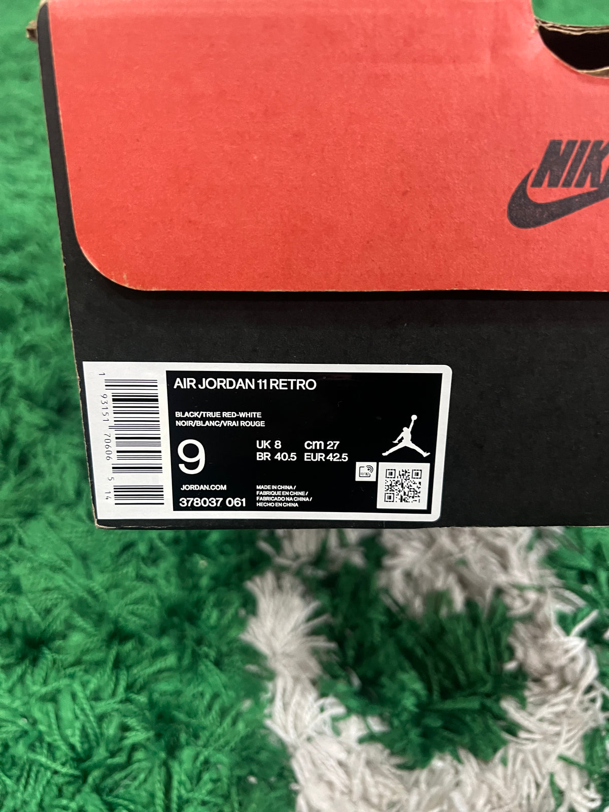 Jordan 11 Playoffs Bred (2019) (Preowned 9M)