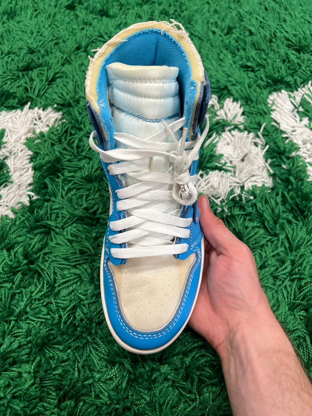 Jordan 1 High Off-White University Blue (Preowned 6M)