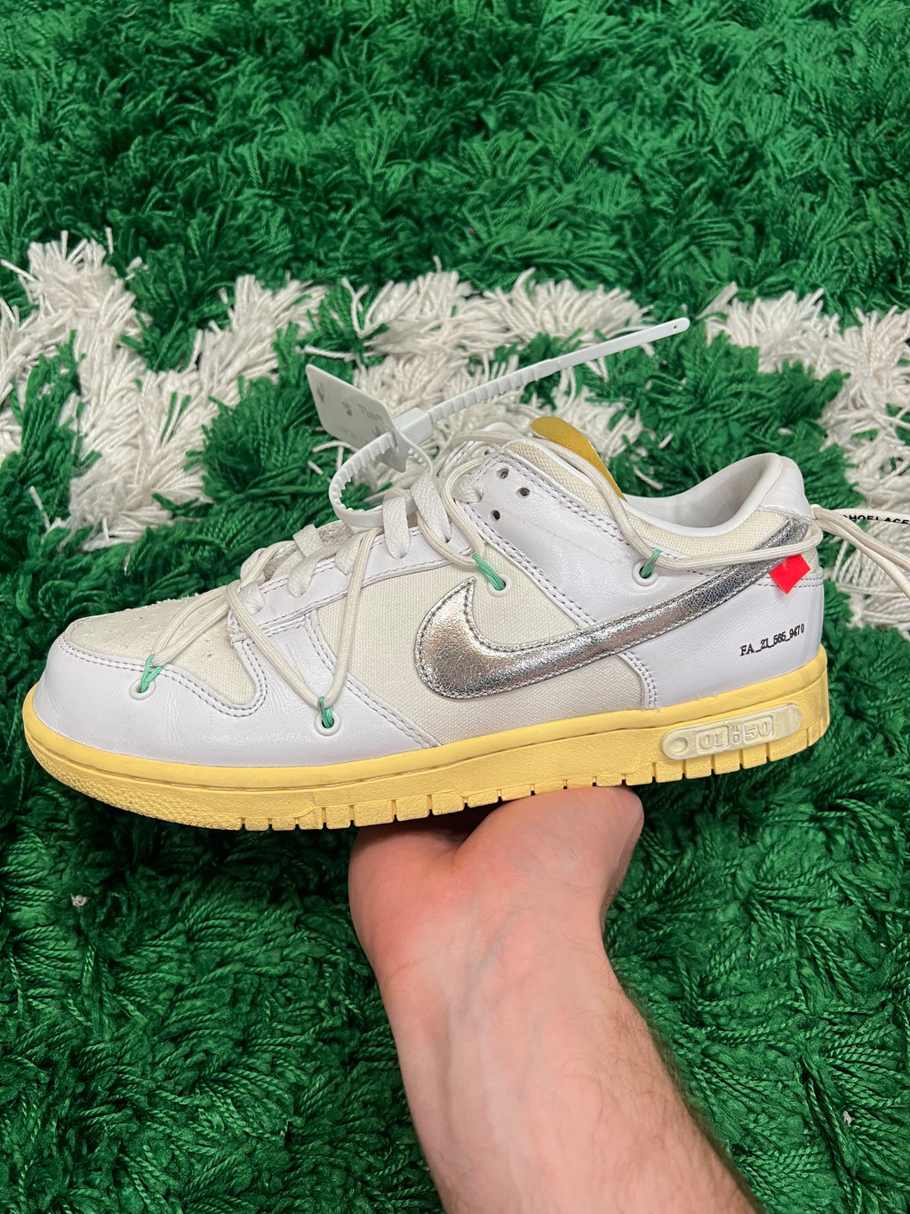 Nike Dunk Low Off-White Lot 1 (Preowned 8M)