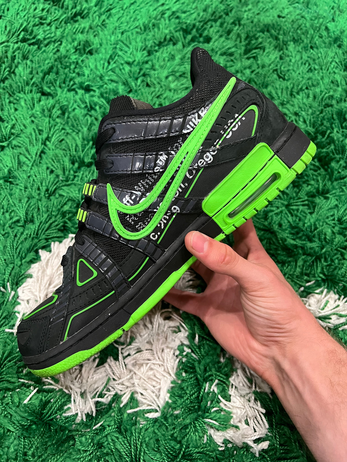 Nike Air Rubber Dunk Off-White Green Strike (Pre-Owned 9.5M)