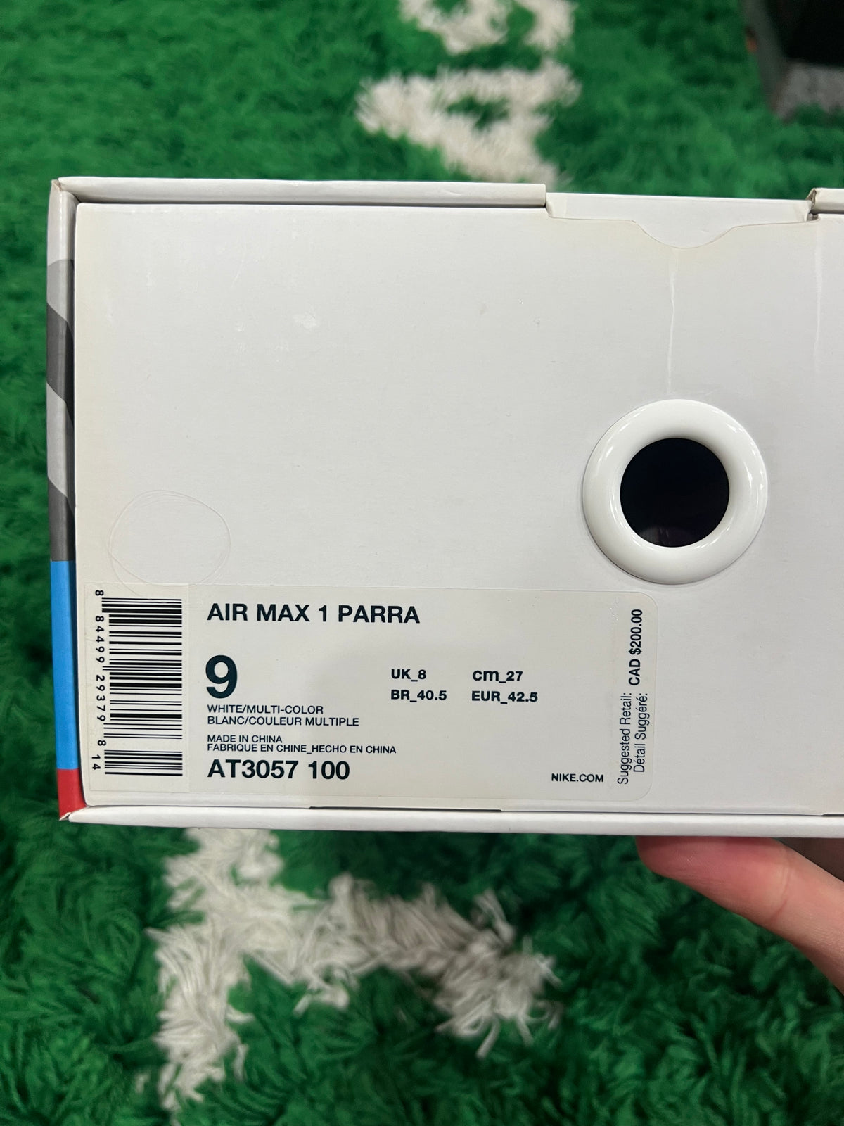 Nike Air Max 1 Parra (2018) (Preowned 9M)