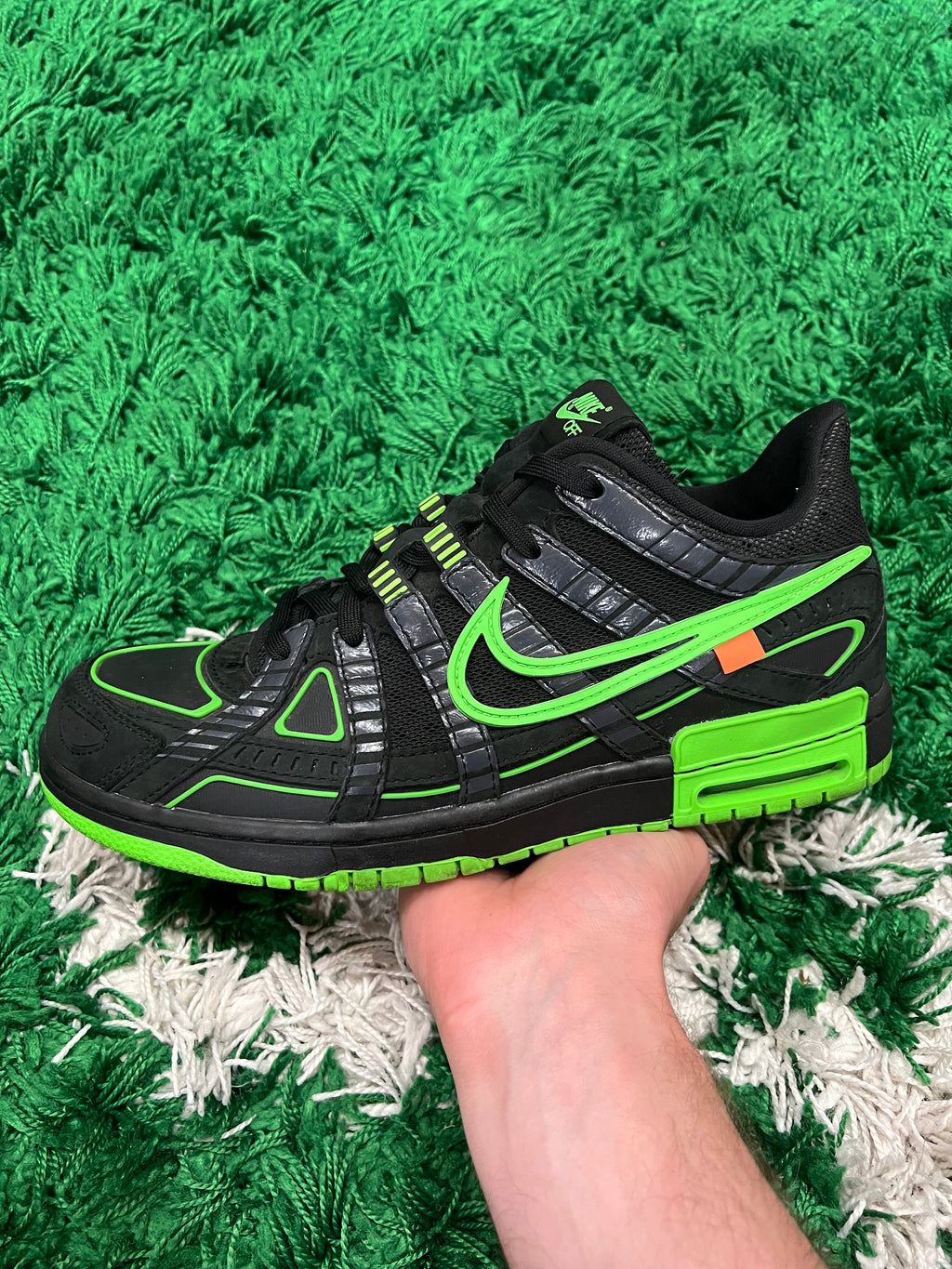 Nike Air Rubber Dunk Off-White Green Strike (Pre-Owned 9.5M)