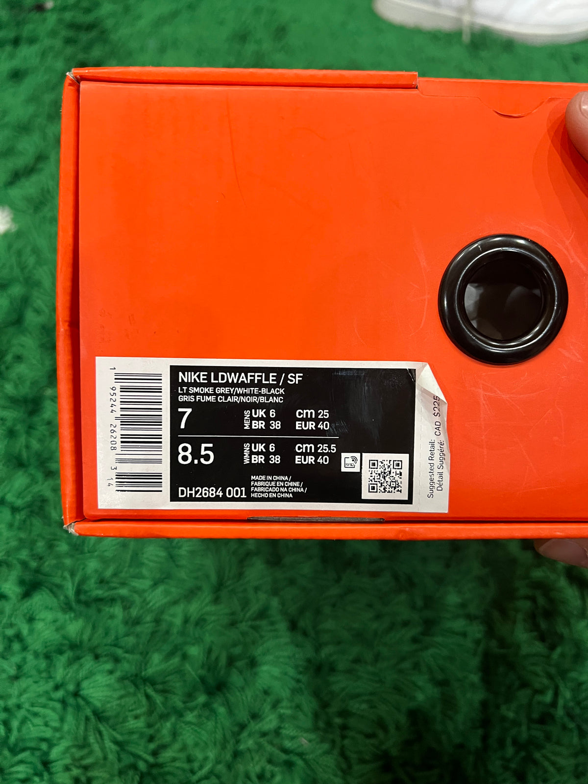 Nike LD Waffle SF sacai Fragment Grey (Preowned 7M)
