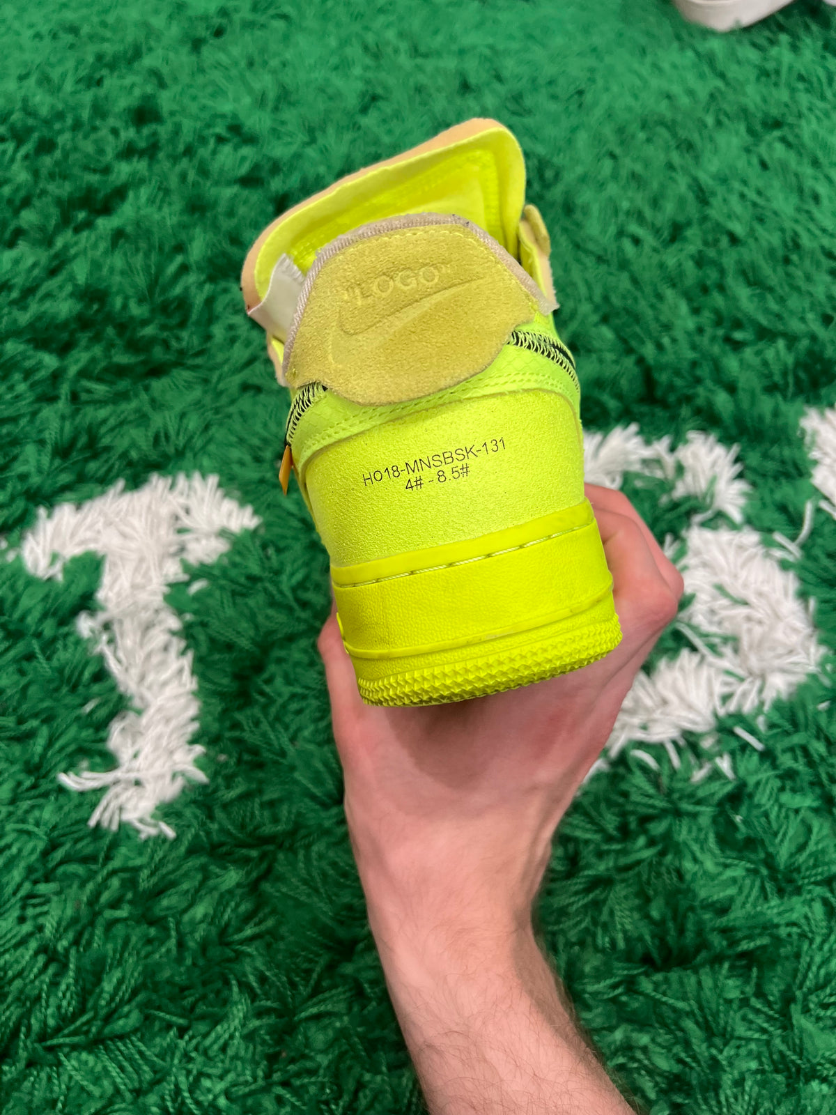 Nike Air Force 1 Low Off-White Volt (Preowned 8.5M)