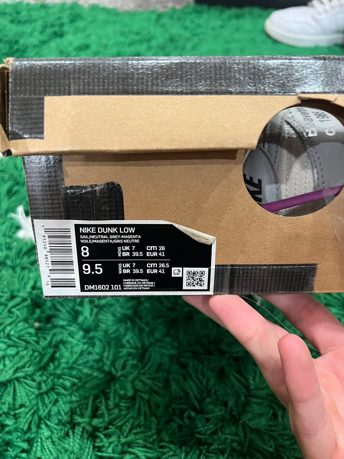 Nike Dunk Low Off-White Lot 45 (Preowned 8M)