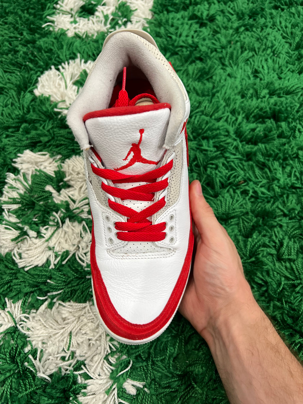 Jordan 3 Tinker Hatfield White University Red (Preowned 7.5M)